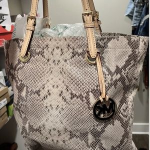Michael Kors Snakeprint Tote